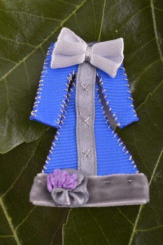Stylish handmade textile brooch funny brooch jewelry costume jewelry gift ideas - MADEheart.com