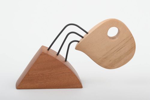 Figurine design fait main Statuette déco Cadeau original Verseau bois de frêne - MADEheart.com
