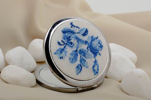 Pocket mirror handmade beautiful feminine accessories unusual designer present - MADEheart.com