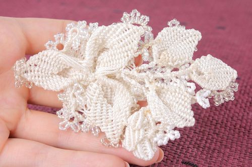 Snow white brooch applique  - MADEheart.com