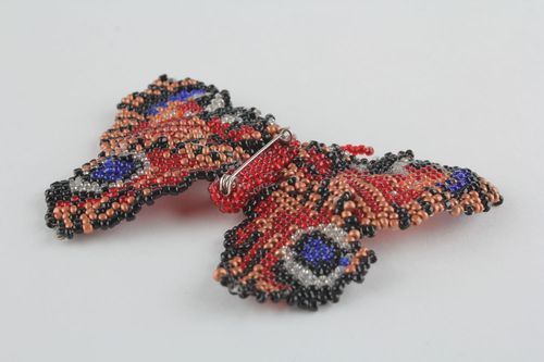 Beaded brooch Swallowtail - MADEheart.com
