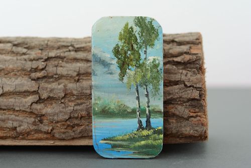 Imã de madeira na geladeira Bétulas - MADEheart.com