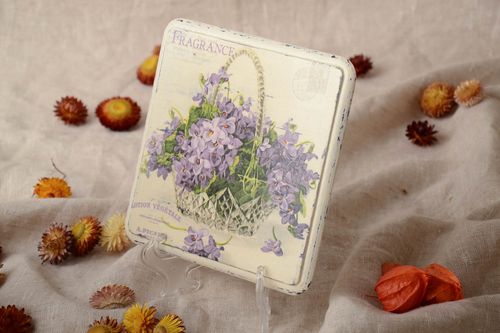 Panel decorativo en técnica de decoupage para cocina - MADEheart.com