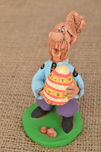 Figurine en terre cuite de style ukrainien Cosaque - MADEheart.com
