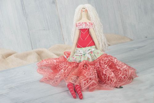 Handmade designer doll textile beautiful interior decor cute soft toy for kids - MADEheart.com