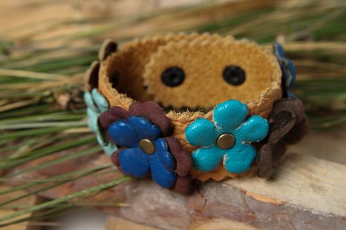 Bracciale in pelle fatto a mano braccialetto di moda accessorio originale - MADEheart.com