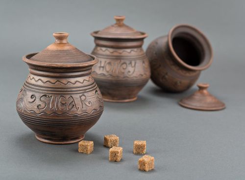 Ceramic pot for honey - MADEheart.com