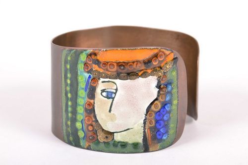 Broad copper bracelet Egypt - MADEheart.com