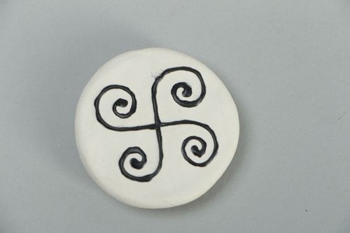 Handmade Kühlschrankmagnet aus Polymerton - MADEheart.com
