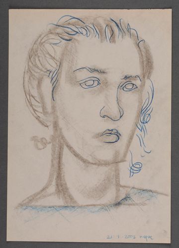 Portrait painted with charcoal and graphite - MADEheart.com