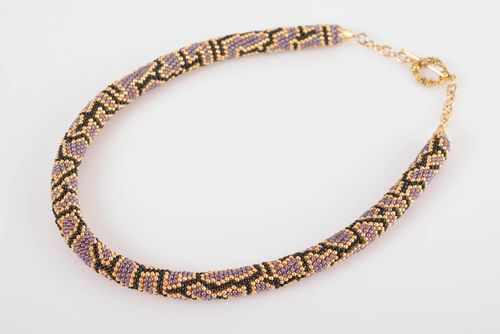 Collar de abalorios artesanal original multicolor para mujer  - MADEheart.com