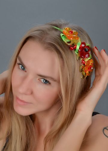 Festive flower headband - MADEheart.com