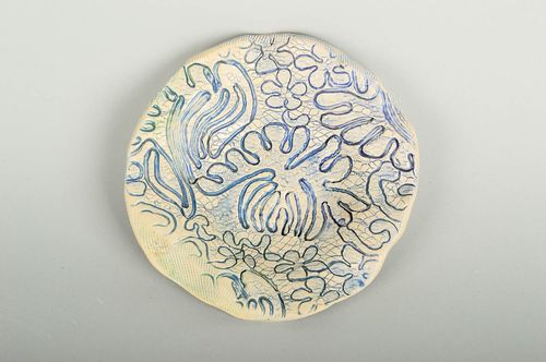 Handbemalte Keramik Küchen Zubehör Design Teller Haus Dekor stilvoll originell - MADEheart.com