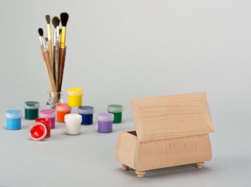 Scatola per decoupage fatta a mano Scrignetto semilavorato Scrignetto di legno  - MADEheart.com