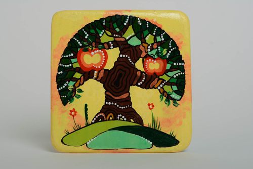 Designer ungewöhnliches künstlerisches handgemachtes schönes Deko Wandbild aus Holz  - MADEheart.com