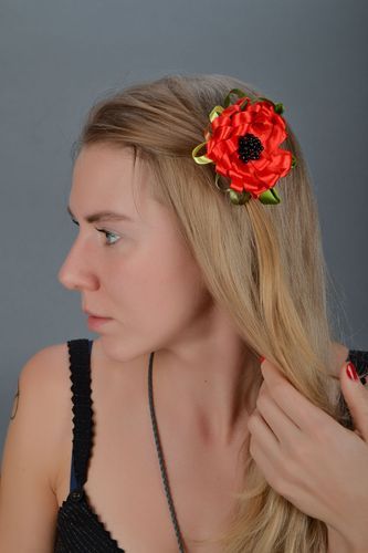Hair brooch Poppy - MADEheart.com