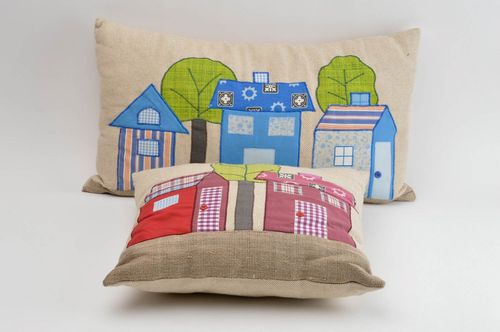 Designer handmade pillows unusual cute home decor lovely accessories gift - MADEheart.com