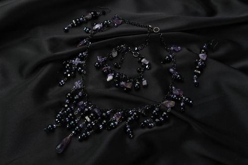 Set di gioielli fatto a mano parure di gioielli artigianali accessori da donna - MADEheart.com