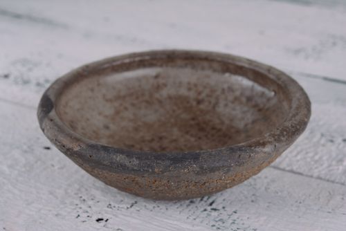 Grand bol en terre cuite rond original vaisselle écologique faite main - MADEheart.com