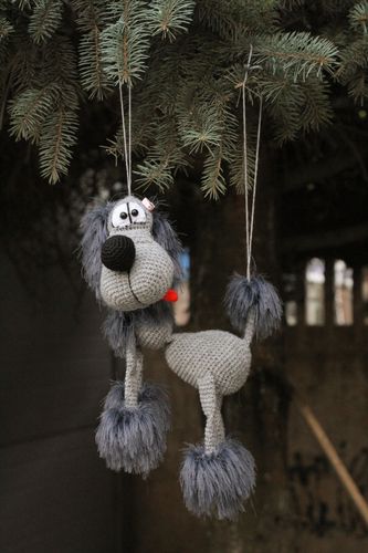 Gehäkeltes Kuscheltier Hund  - MADEheart.com
