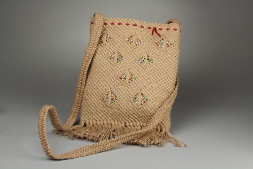 Big braided bag Rhombus - MADEheart.com