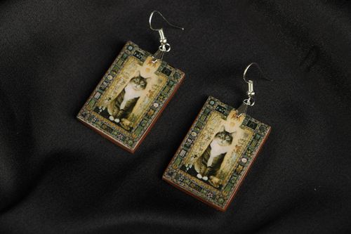 Brincos de argila do polímero - MADEheart.com