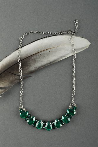 Handmade necklace unusual accessory beads necklace elite jewelry gift ideas - MADEheart.com