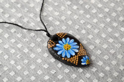 Handmade pendant clay pendant unusual accessory gift ideas clay jewelry - MADEheart.com