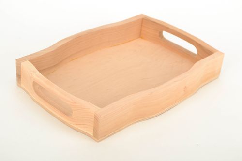 Rohling Tablett aus Holz - MADEheart.com