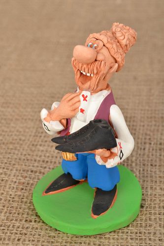 Ceramic figurine with painting Shoemaker - MADEheart.com