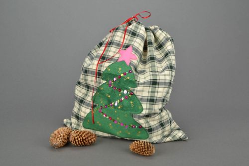 Pochette cadeau en coton pour Noël  - MADEheart.com