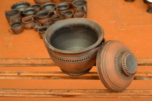 Pot en argile fait main original - MADEheart.com