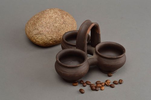 Handgemachte öko reine braune Soßenschüssel aus Ton Geschenk für Hausfrau  - MADEheart.com