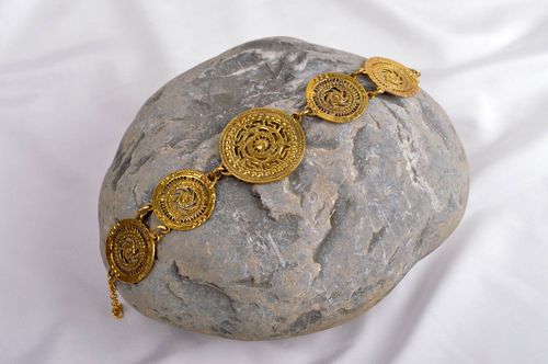 Beautiful handmade metal bracelet wrist bracelet designs metal craft gift ideas - MADEheart.com