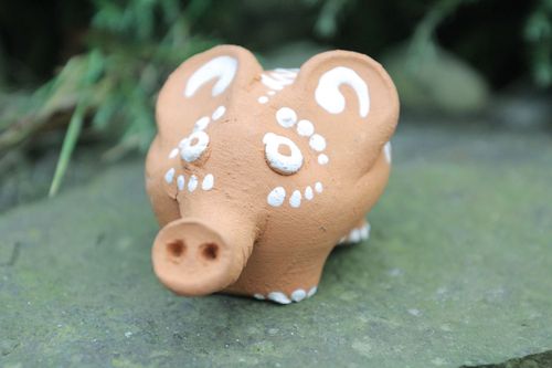 Estatueta de cerâmica elefante - MADEheart.com