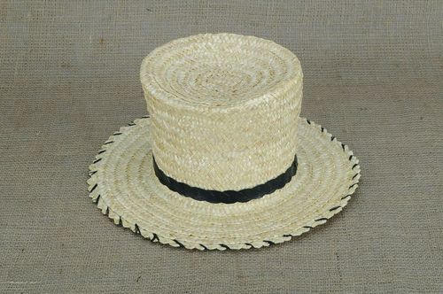 Straw top hat Gogol  - MADEheart.com