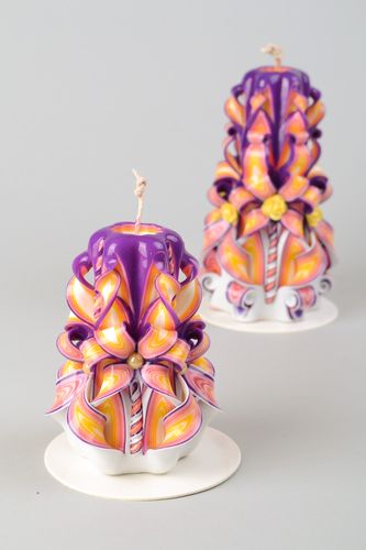 Kleine Kerzen aus Paraffin (2 Stück) - MADEheart.com