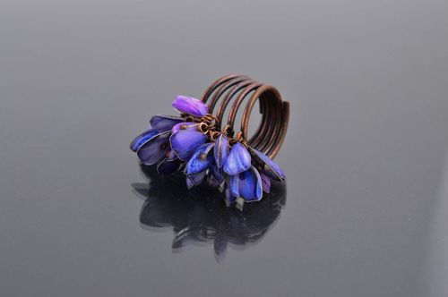 Handmade elegant cute ring unusual elite jewelry female stylish accessory - MADEheart.com
