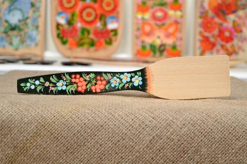 Paletta di legno per cucina fatta a mano con pittura originale posate di legno - MADEheart.com