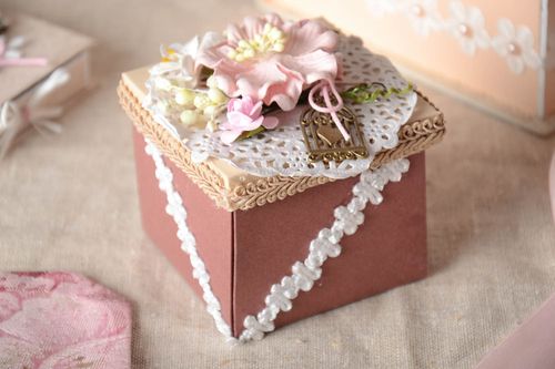 Designer handmade box interesting cute present beautiful unusual box gift - MADEheart.com