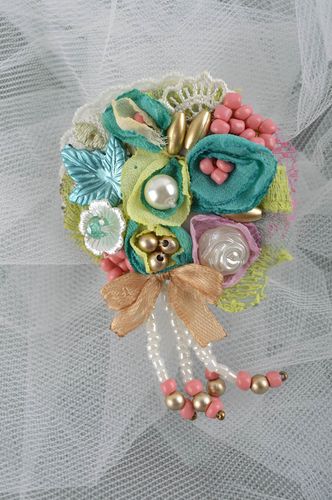 Brosche Modeschmuck handgefertigt exklusiver Schmuck originelles Geschenk - MADEheart.com