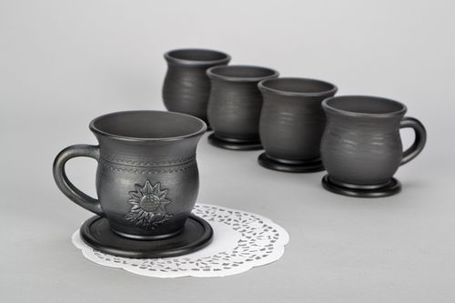Глиняная чашка для чая и кофе - MADEheart.com
