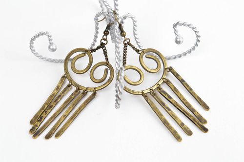 Pendientes originales bisutería artesanal accesorio de moda de estilo oriental - MADEheart.com