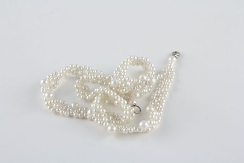 Collier de perles de rocaille fait main - MADEheart.com