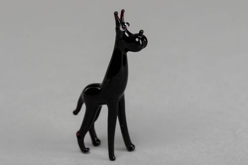Lampwork Figur aus Glas Hund - MADEheart.com