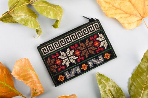 Handmade Frauen Geldbörse Portemonnaie im Ethno Style Damen Accessoire für Frau - MADEheart.com