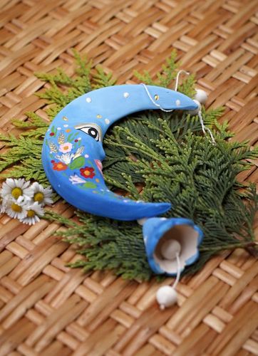 Sino de cerâmica em suspensão Lua - MADEheart.com