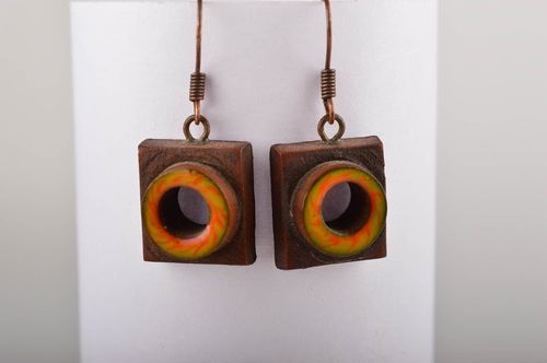 Damen Ohrringe Schmuck aus Keramik Geschenk für Frauen Handgemachte Ohrringe - MADEheart.com