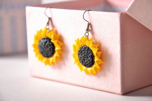 Aretes artesanales de arcilla polimérica - MADEheart.com