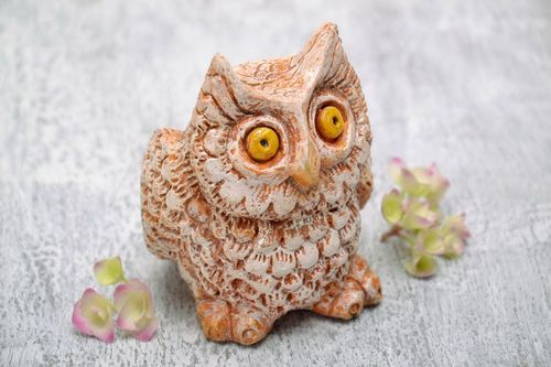 Figurilla de yeso Lechuza - MADEheart.com